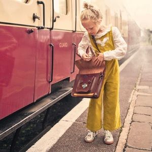 Gorgeous velvet Hedwig Dungarees Farah Yellow 9-10